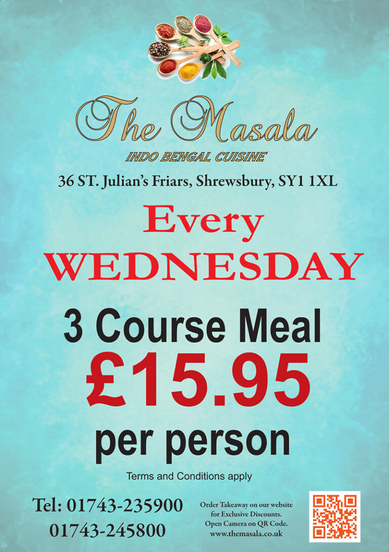Wednesday Night 3 Course Meal